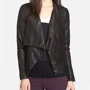 Trouve Leather Asymmetrical Jacket